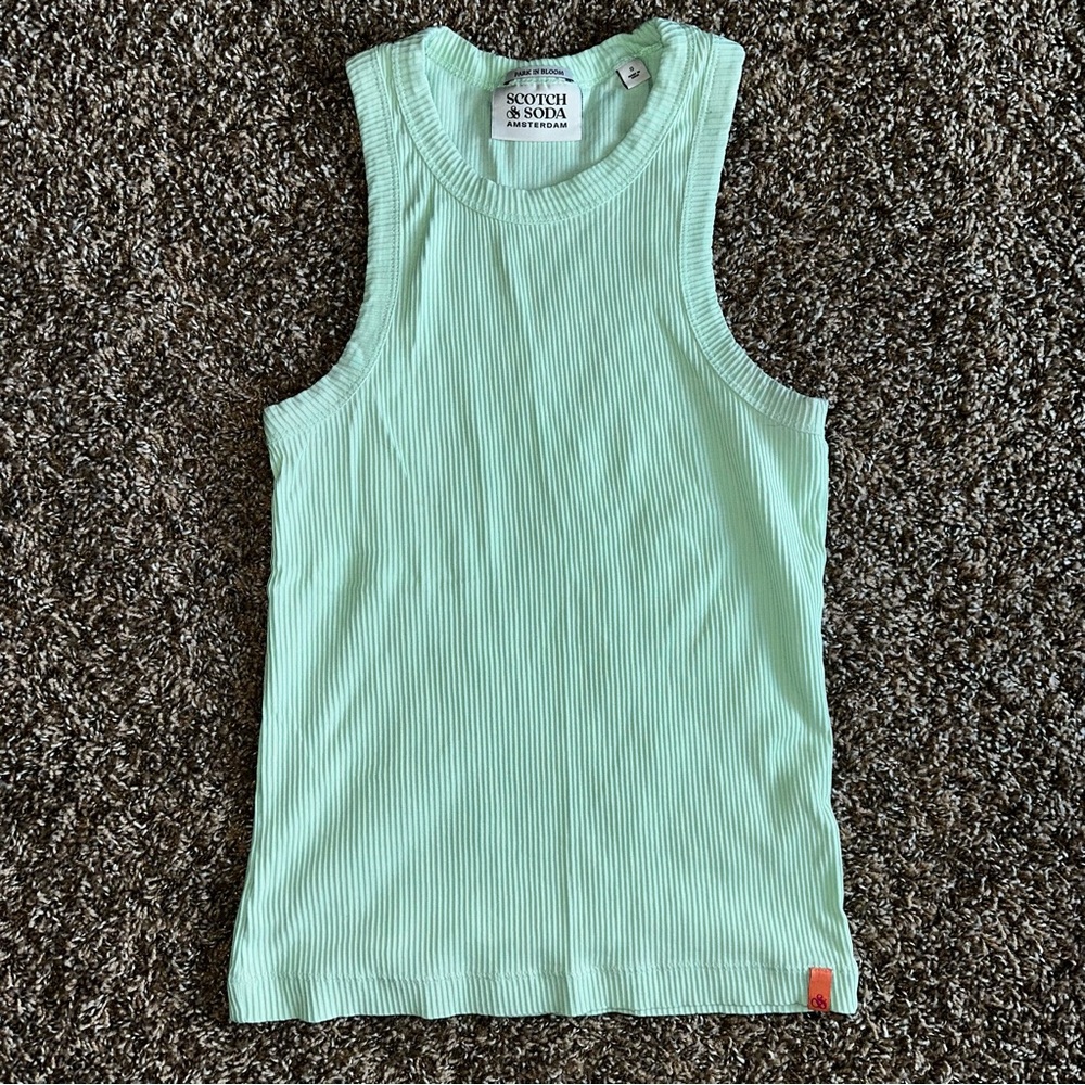 Scotch & Soda Mint Green Tank Top